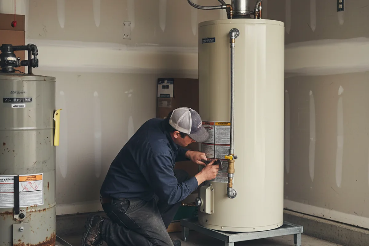 Water heater and shutoff valve replacement in Vallejo